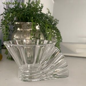 Rosenthal Crystal Candy bowl dish sea shell logo‎ mid century modern glam